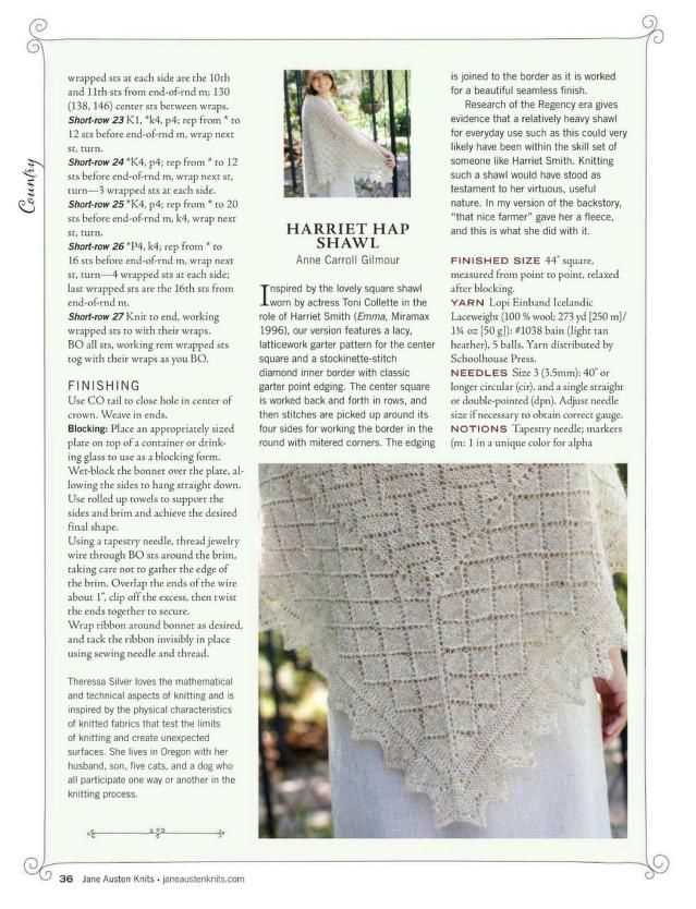 Hap shawl knitting pattern