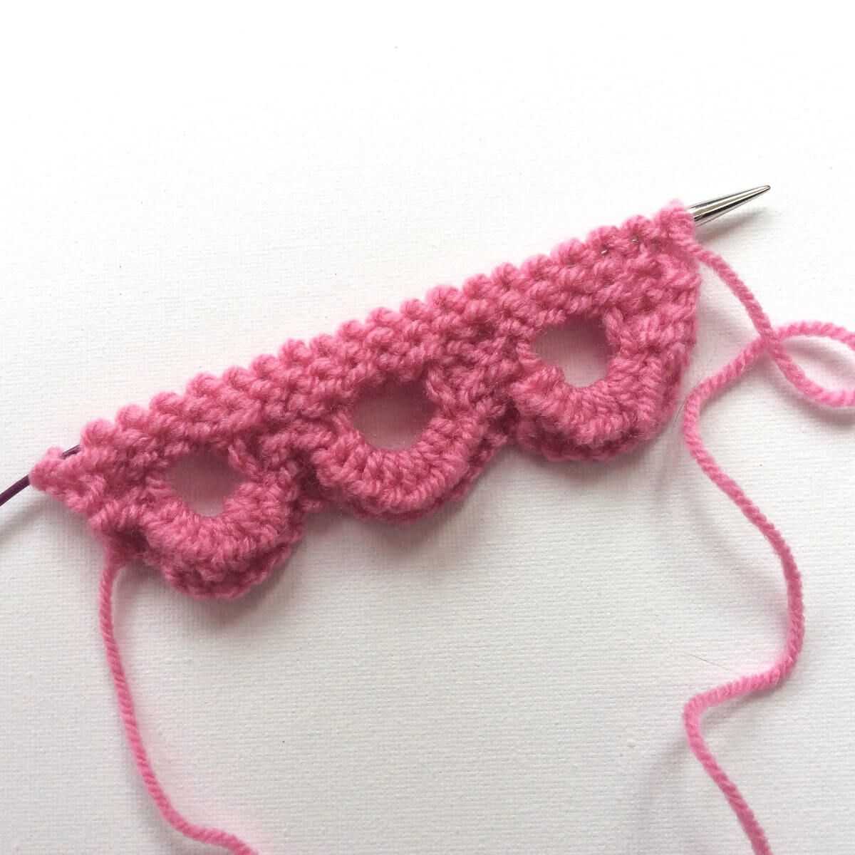 Alsatian scallop knitting pattern