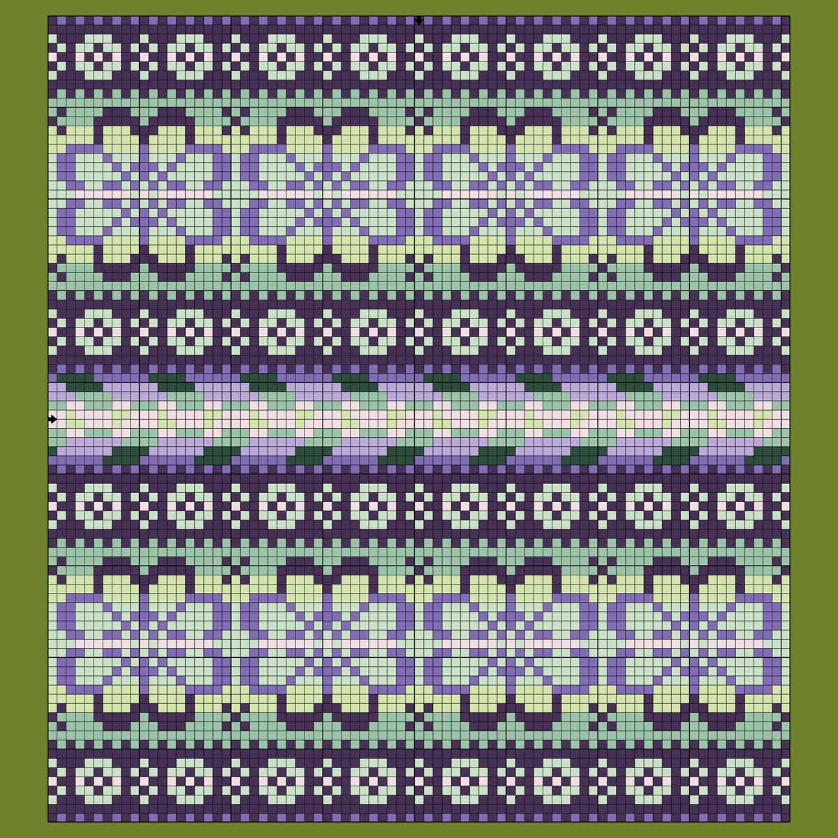 Fair isle tank top knitting pattern