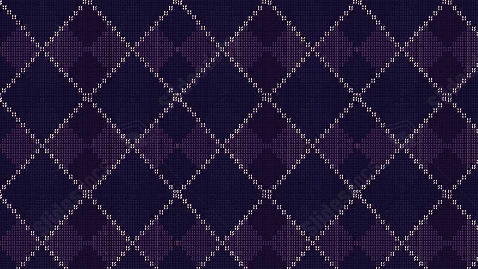 Diamond lattice knit pattern