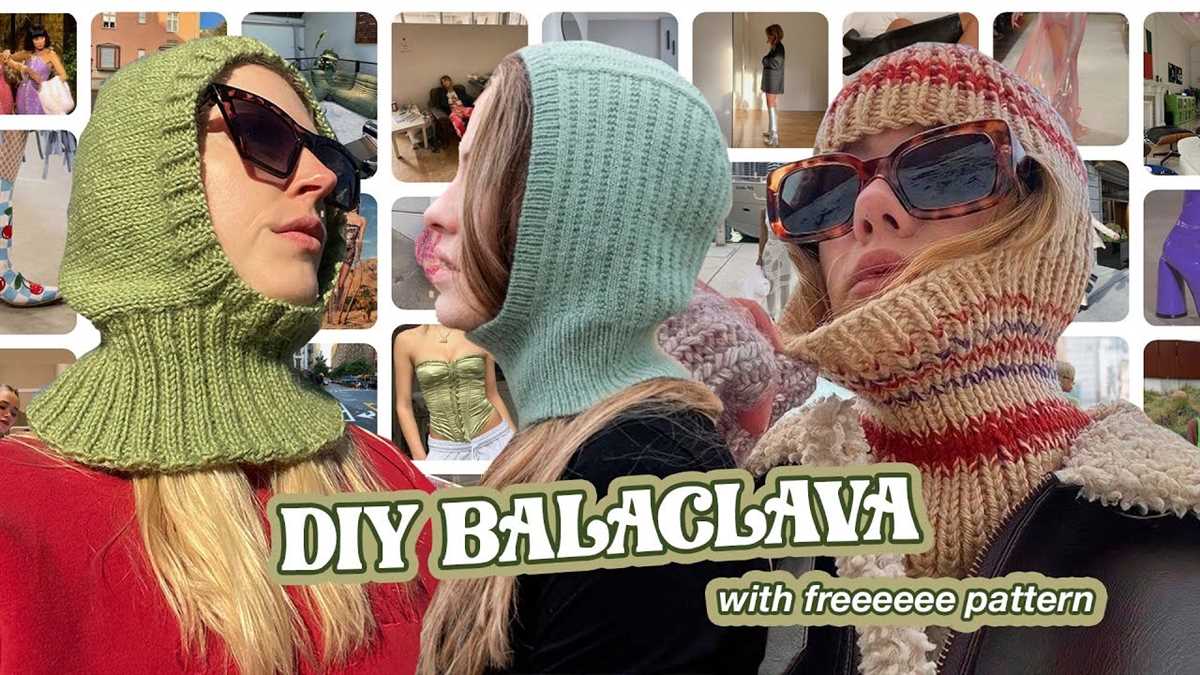 Free easy knitting pattern for a balaclava