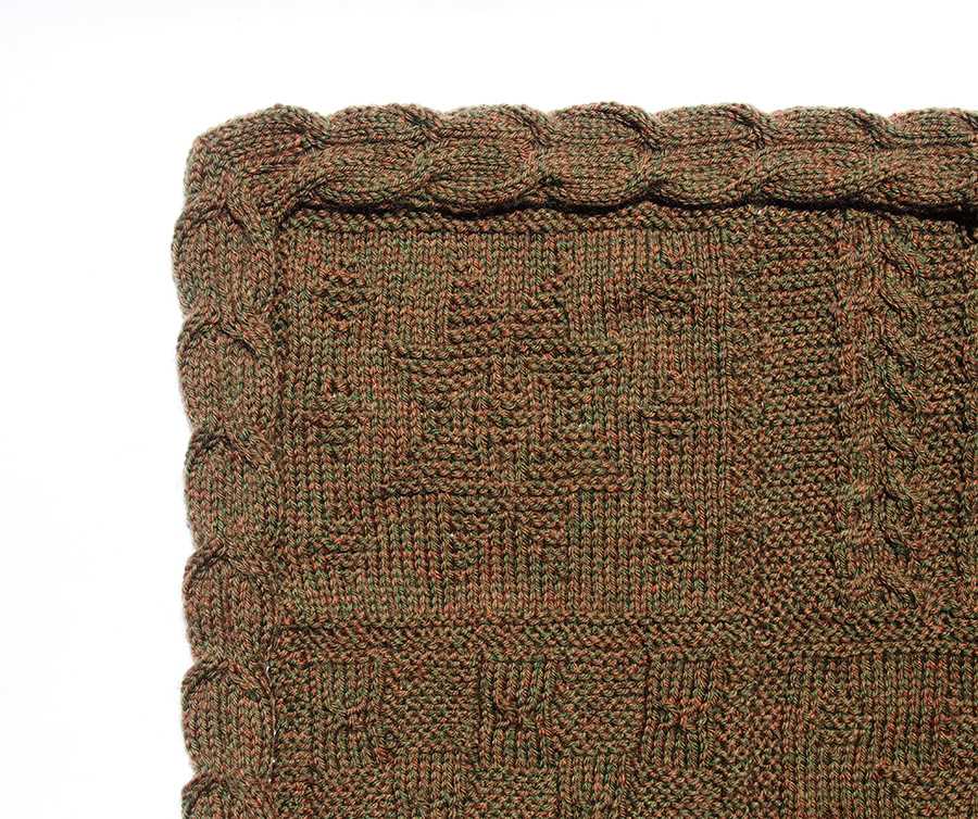 Turn in knitting pattern