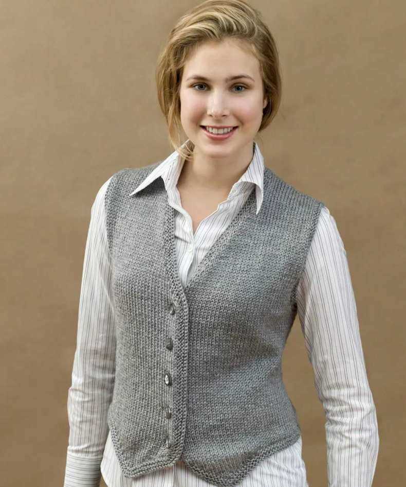 Free knitting patterns for women's vests