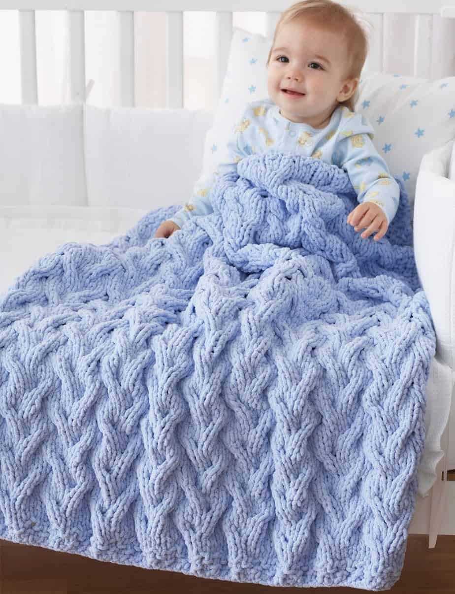 Knitted baby afghan patterns free