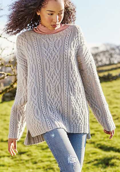 Knit pullover pattern