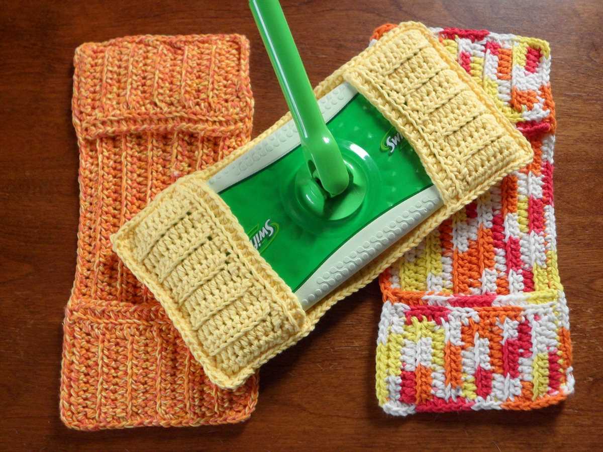 Knitted swiffer cover free pattern