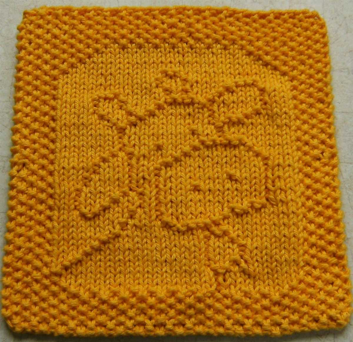 Knitted animal dishcloth patterns