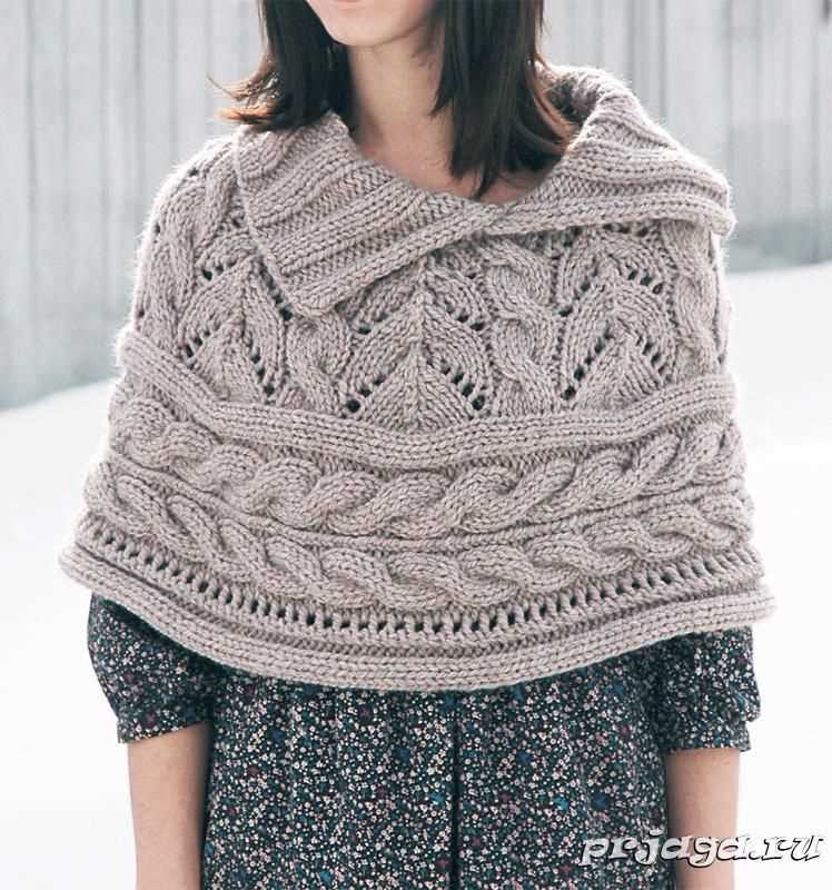 Lace capelet knitting pattern