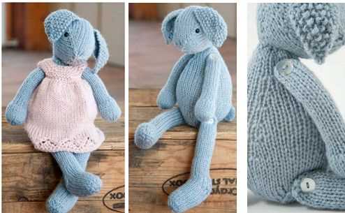 Lizzie rabbit knitting pattern