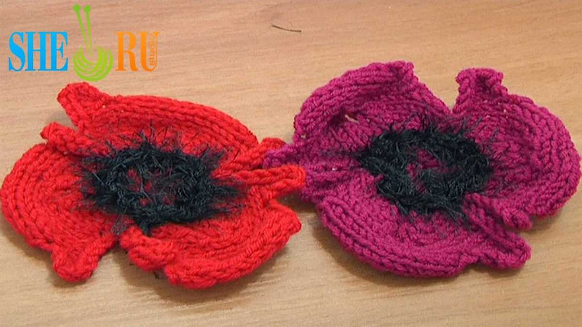 Knitting patterns for flowers