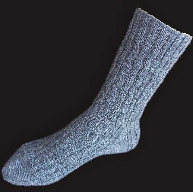 Men's sock pattern knitting