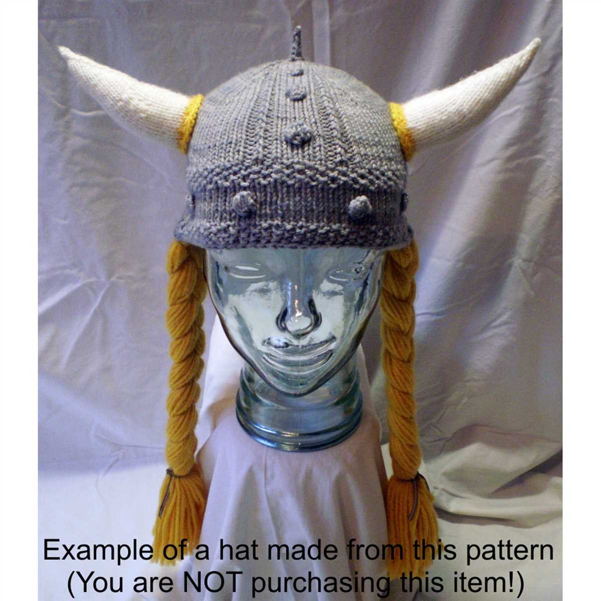 Knitted viking hat pattern