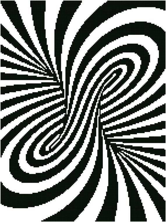 Illusion knitting patterns