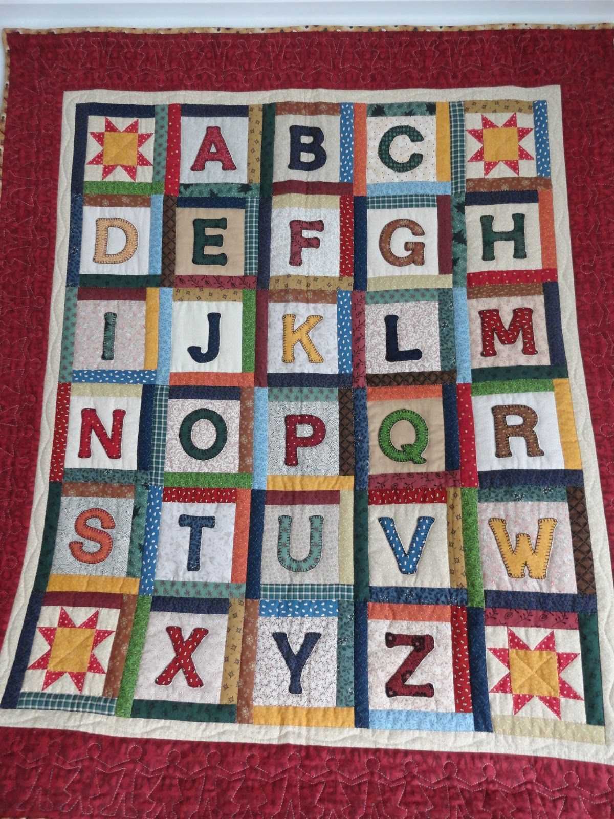 Alphabet blanket knitting pattern