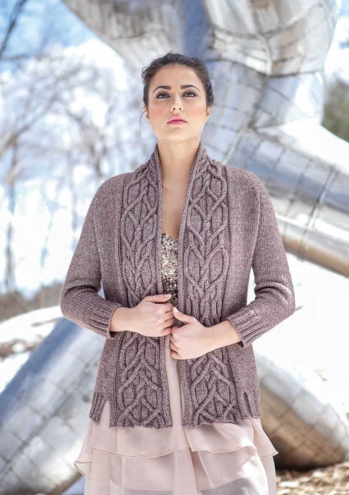 Womens aran cardigan knitting patterns