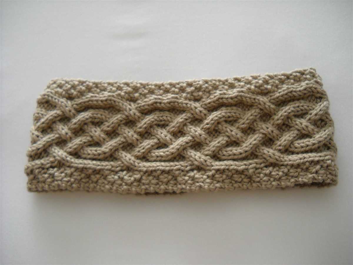 Norwegian headband knitting pattern