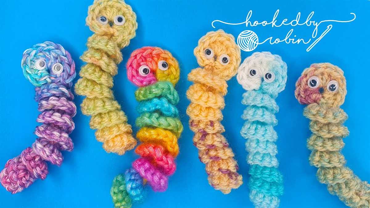 Knitting pattern for worry worms