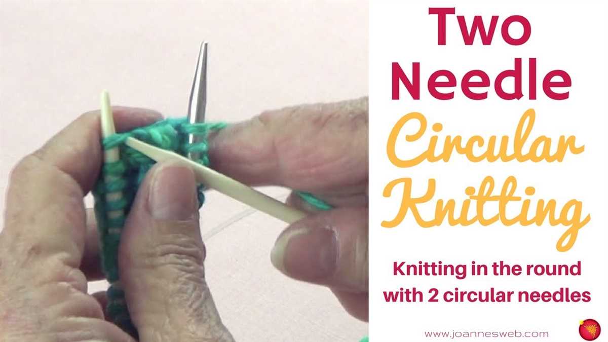 Can you knit circular patterns on straight needles