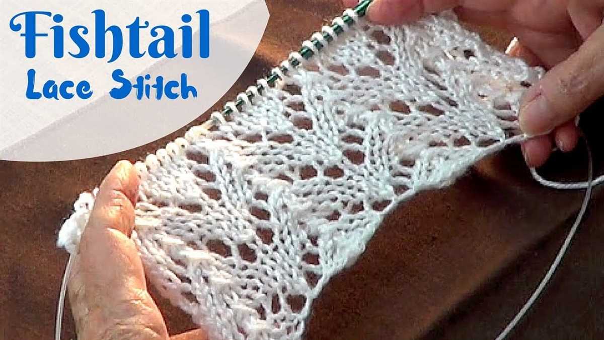 Horseshoe lace knitting pattern