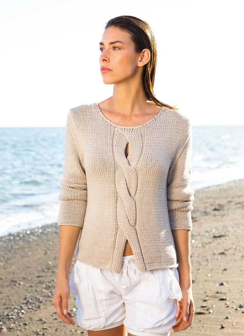 Ladies summer top knitting pattern free