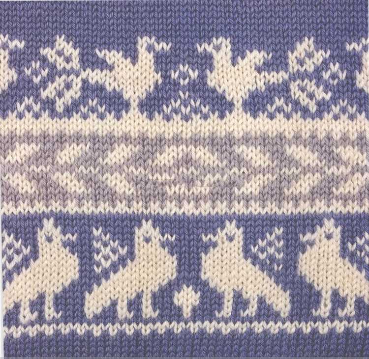 Nordic blanket knitting pattern