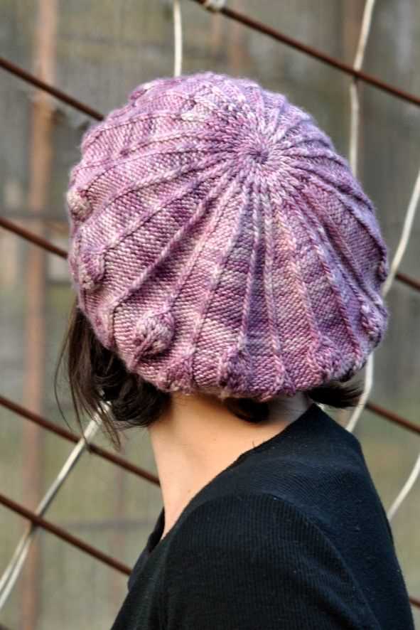 Knit a beret pattern