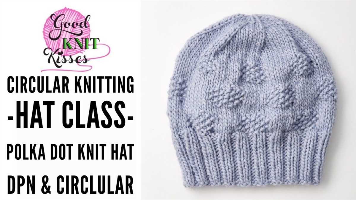 Easy knit in the round hat pattern