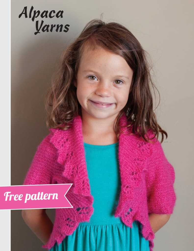 Childs bolero knitting pattern free