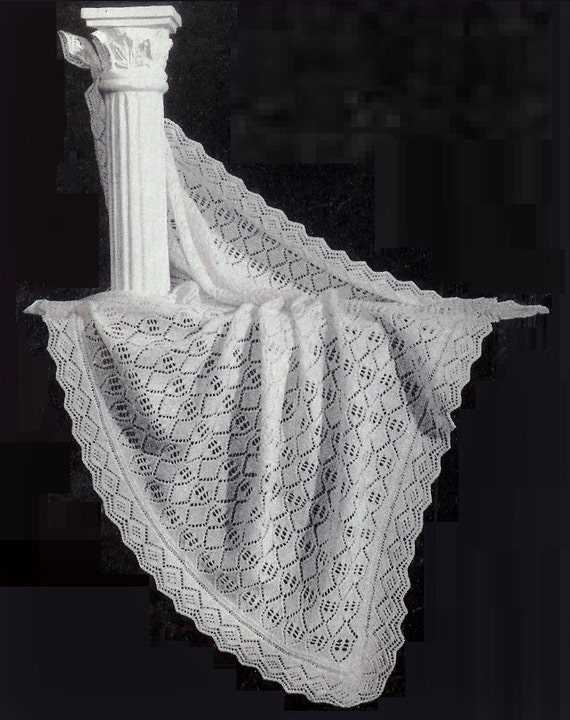 Christening shawl knitting pattern