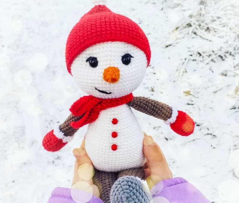 Knitted snowball pattern free