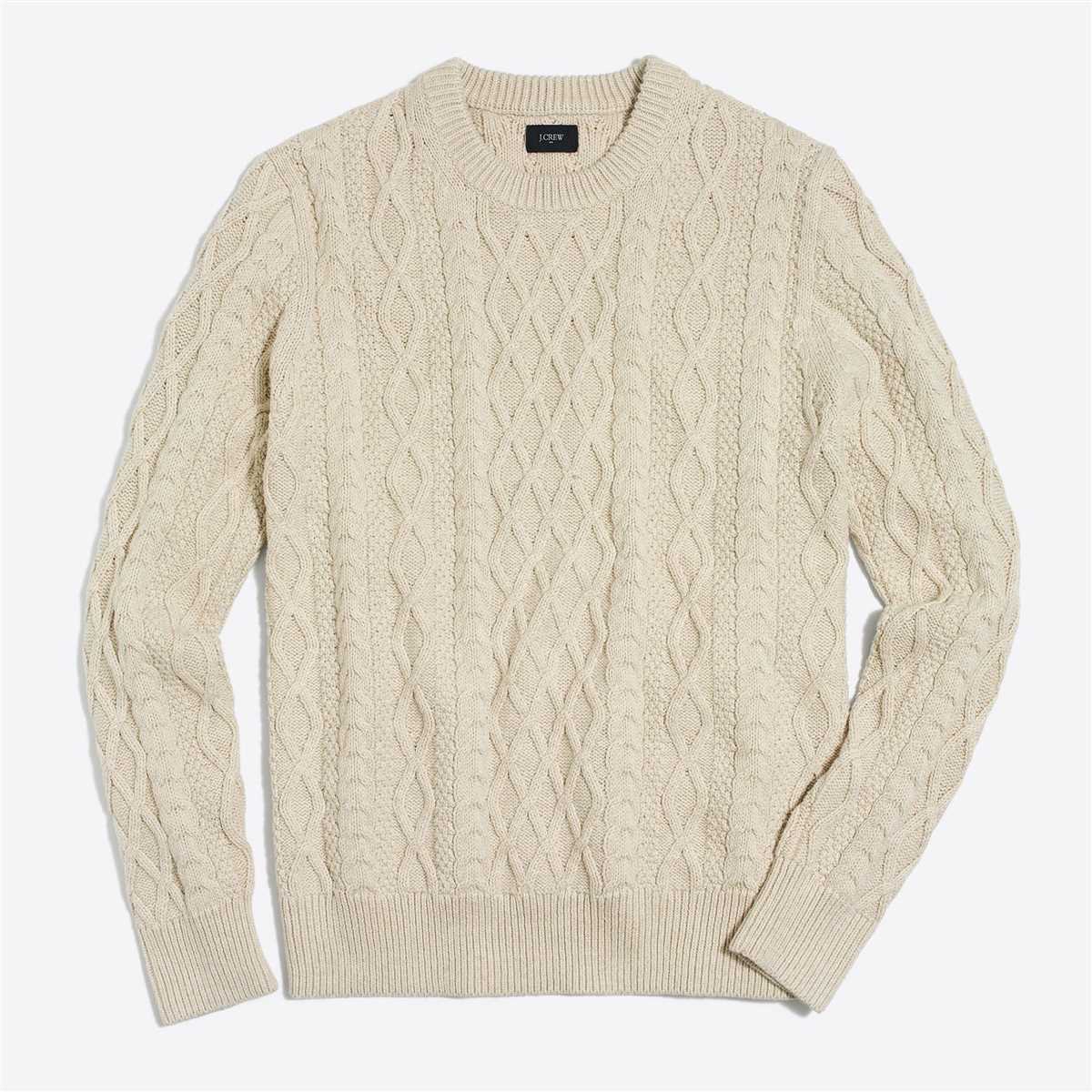 Cable knit sweater mens pattern