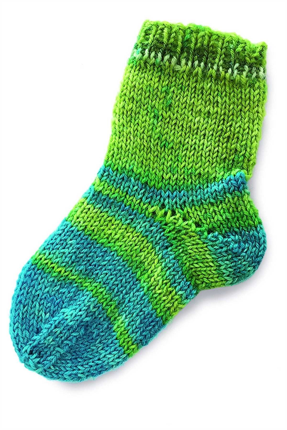 Toe up knitted sock pattern free