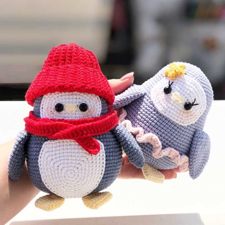 Easy knitted penguin pattern