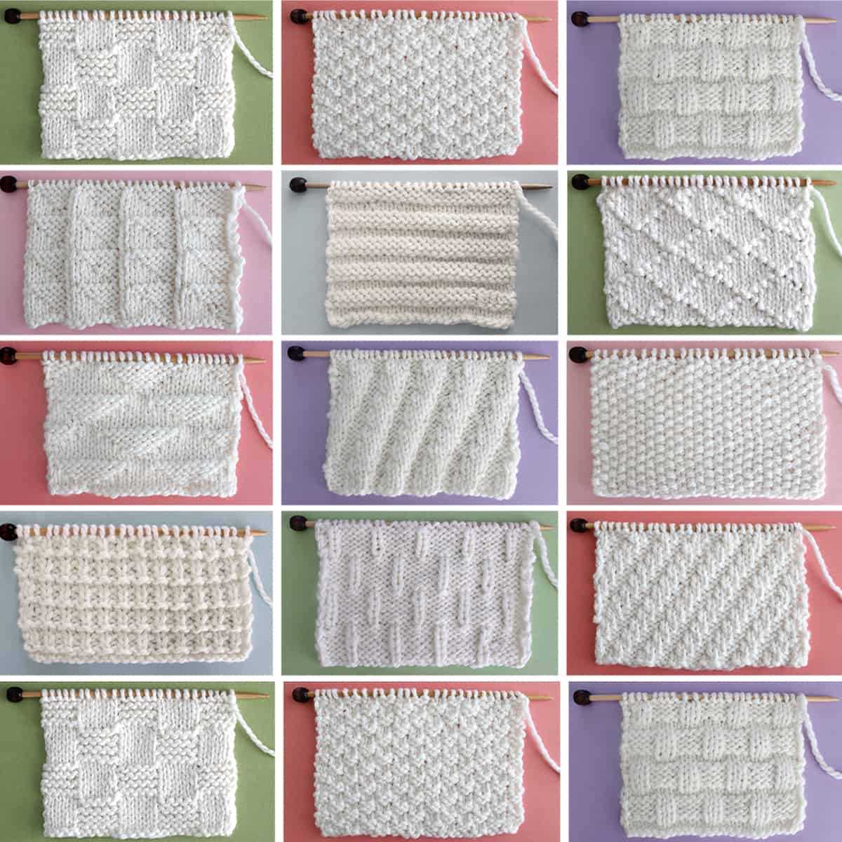 Knit purl patterns for beginners