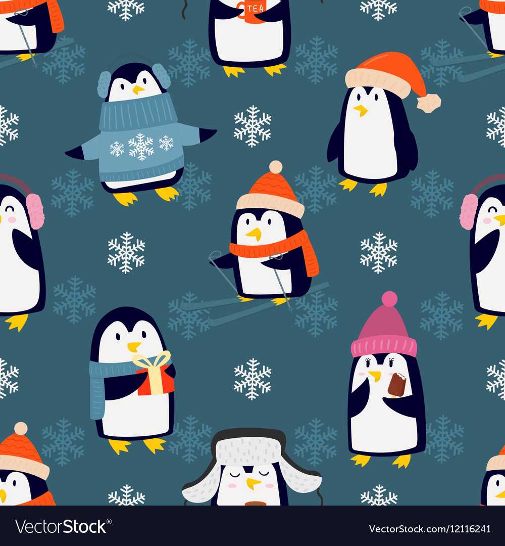 Easy knitted penguin pattern