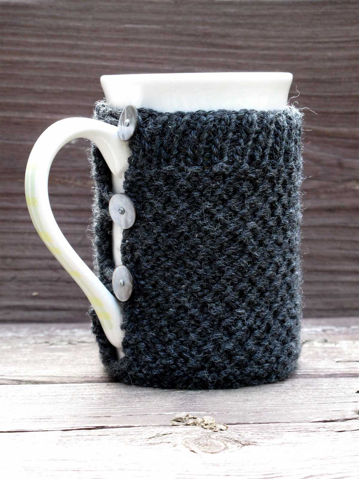 Mug cozy knitting pattern ravelry