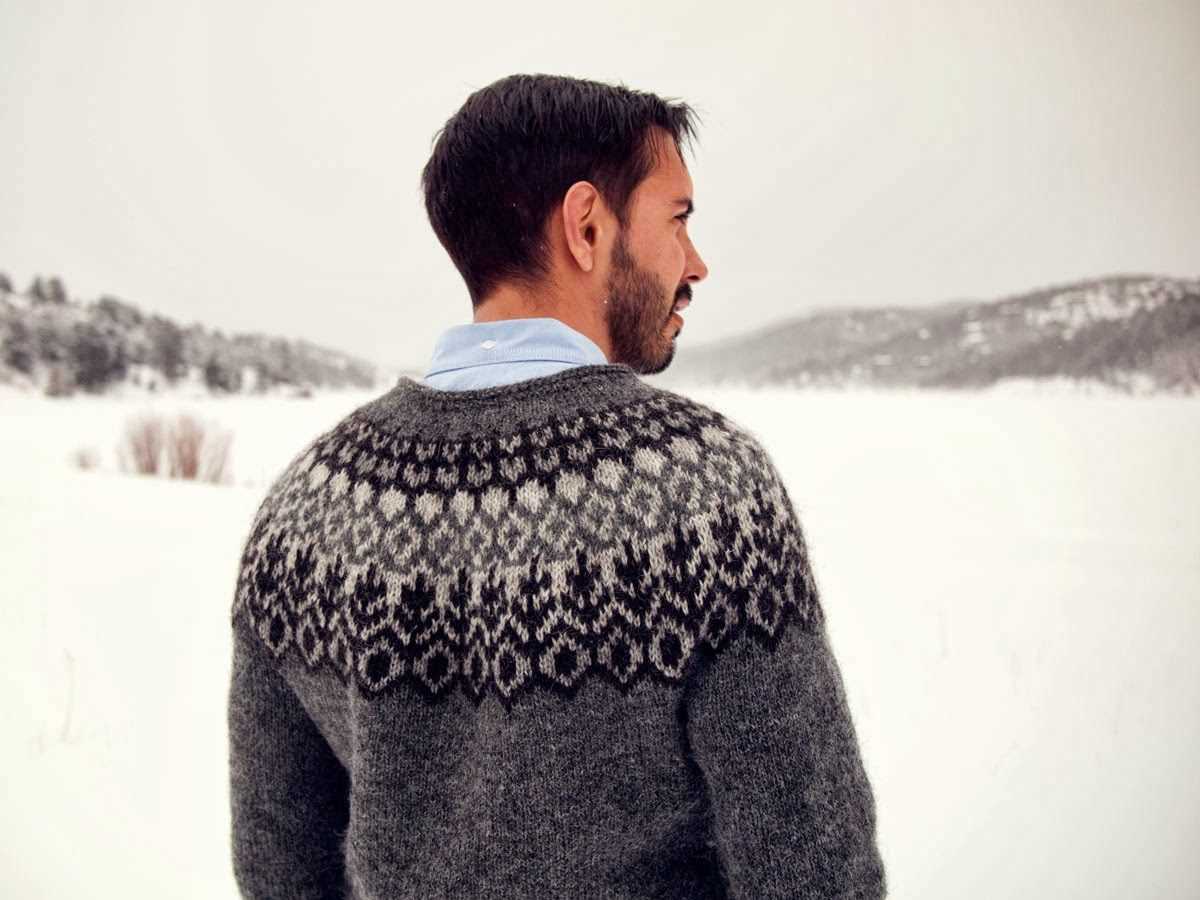 Icelandic knit sweater pattern