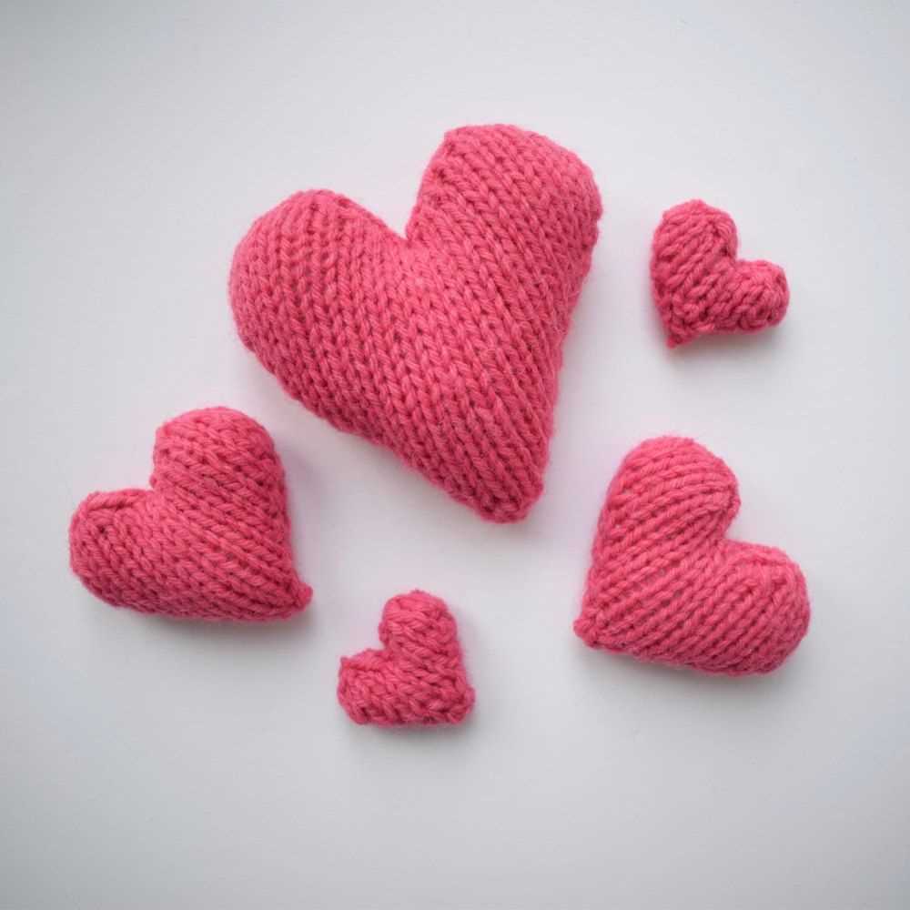 Knitted hearts free patterns