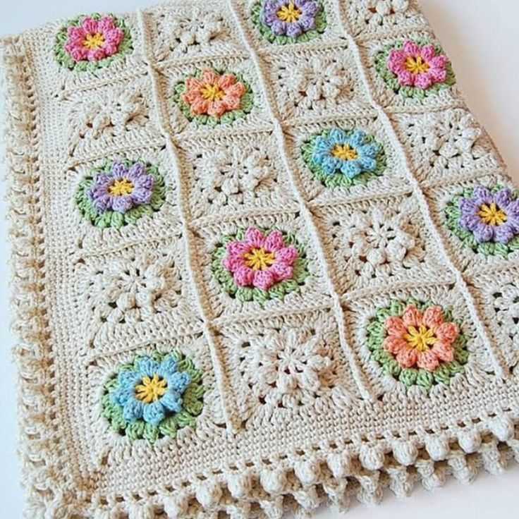 Knitting pattern squares make blanket