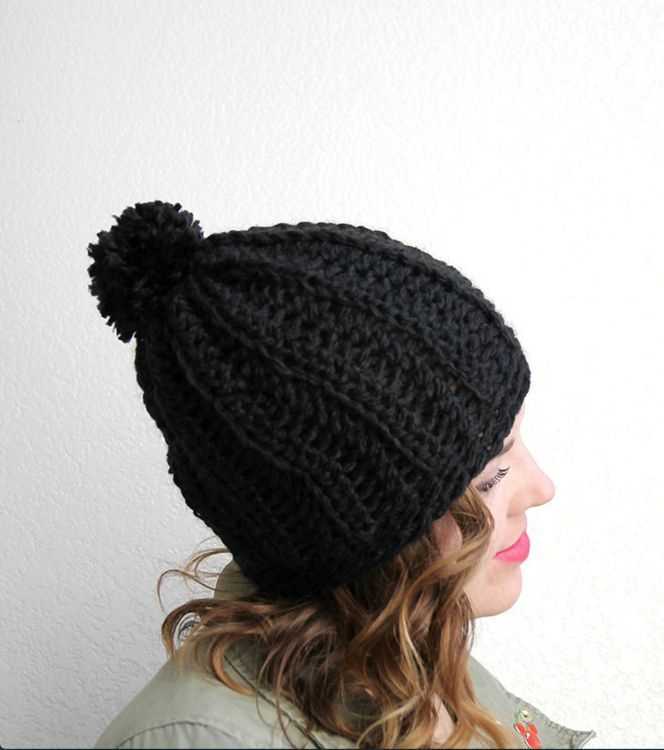 Chunky knit slouchy hat pattern