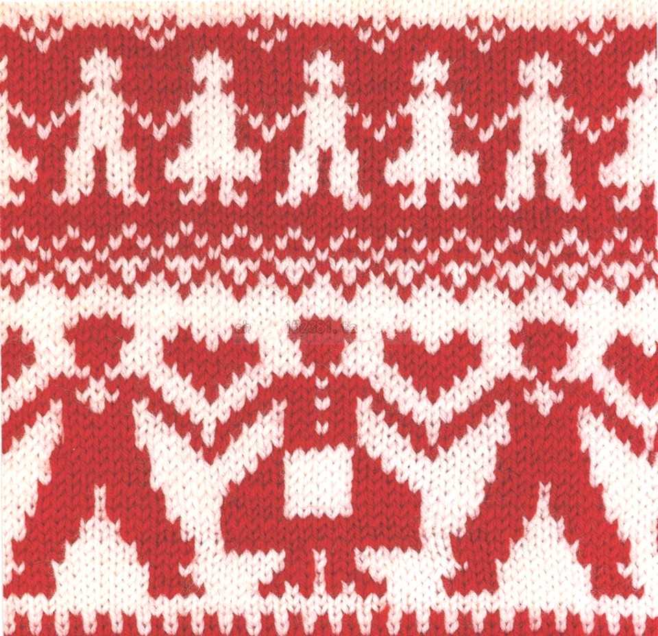 Nordic blanket knitting pattern