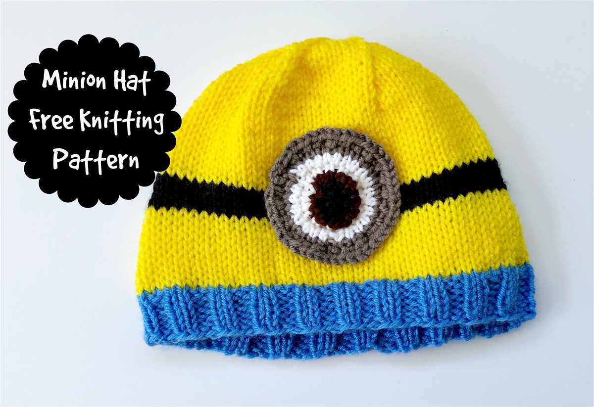 Loom knit minion hat pattern