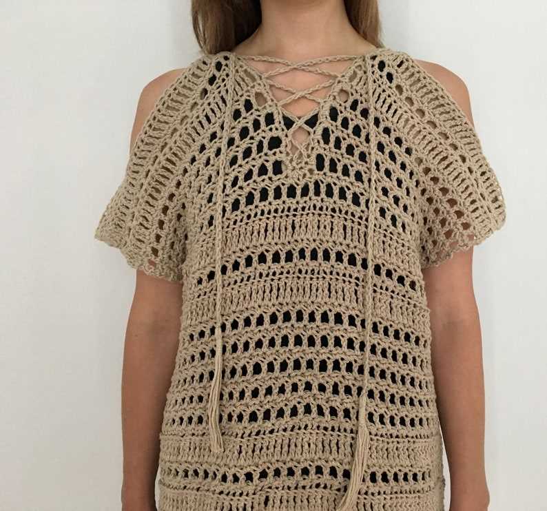 Knit bathing suit cover up pattern
