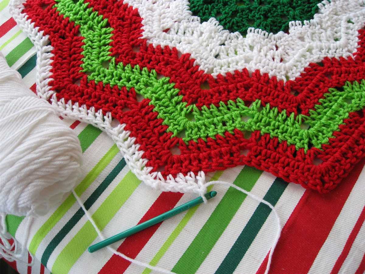 Pattern for knitted tree skirt