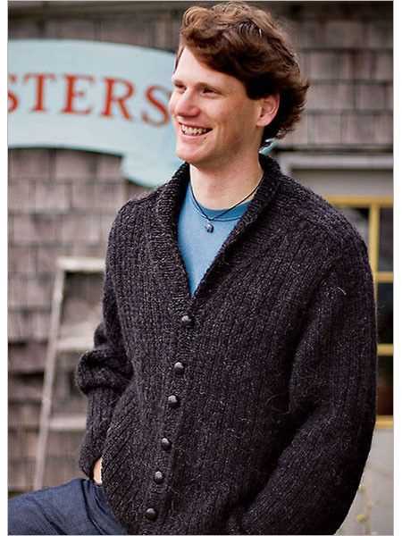 Mens cardigan knitting pattern