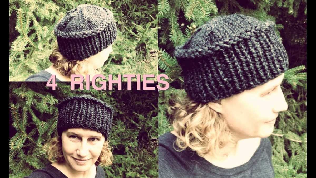 Free knitting patterns for hats on straight needles chunky