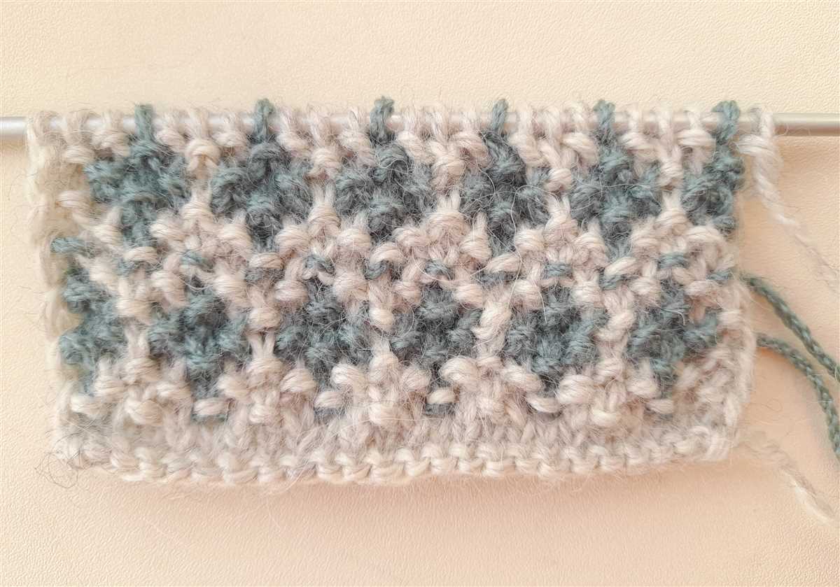 Colour block jumper knitting pattern
