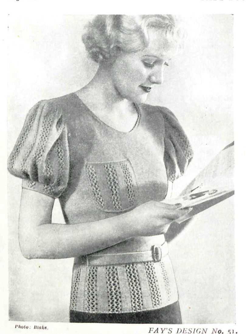 Free vintage knitting patterns for ladies