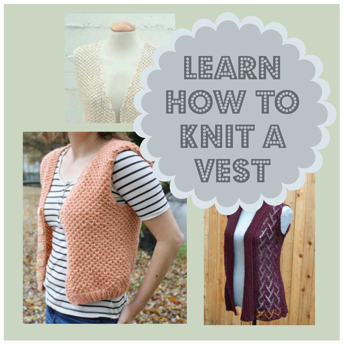 Women's knitted vest patterns