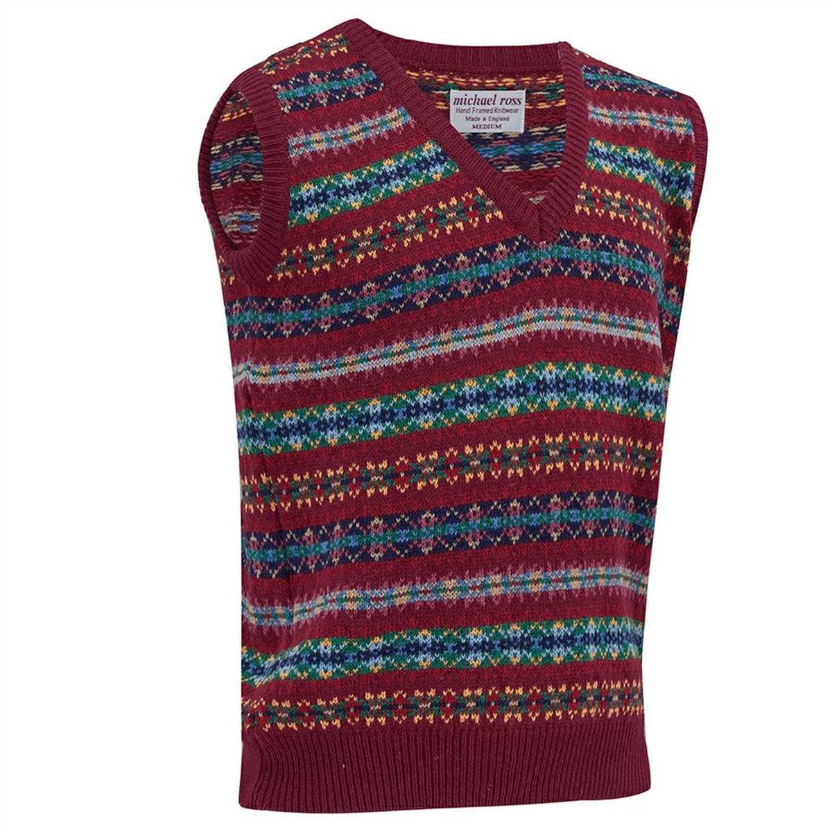 Fair isle slipover knitting pattern